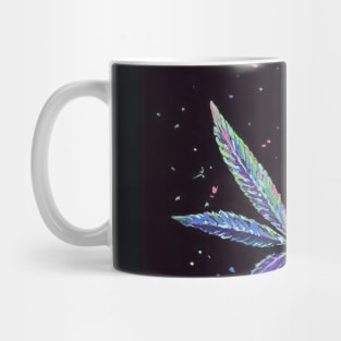 Stoner 420 single colorful cannabis leaf Mug